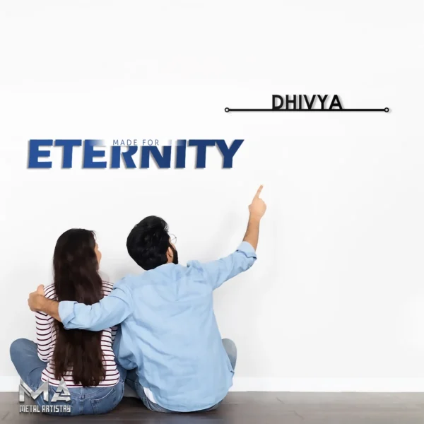 Elegant Minimalist Personalized Metal Sign