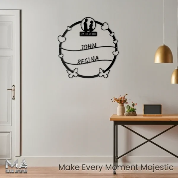 Timeless Love Story Personalized Metal Sign