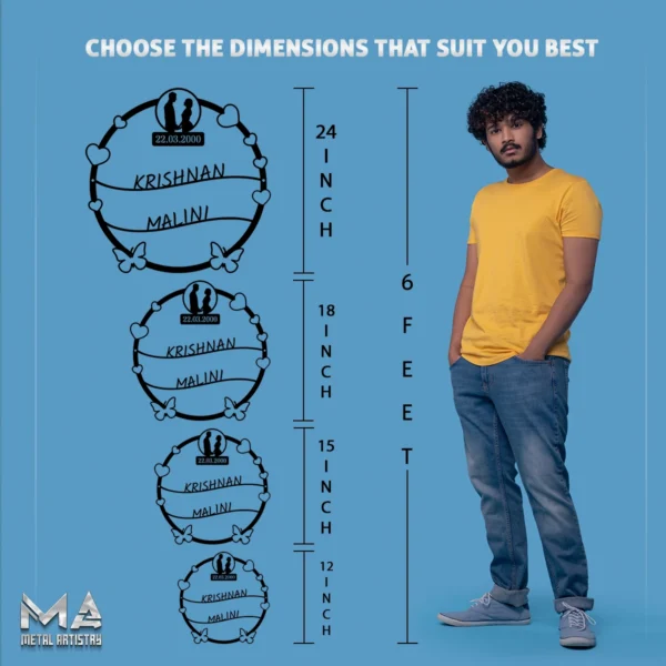 Timeless Love Story Personalized Metal Sign