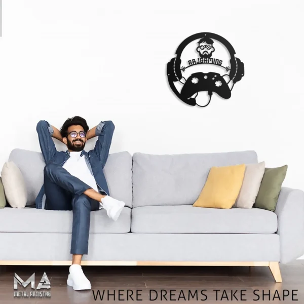 Gamer's Haven Personalized Metal Sign