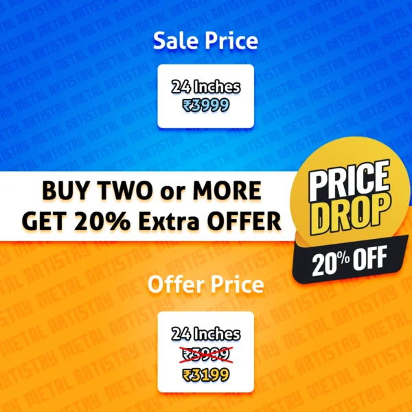 Floral Grace Minimalist Metal Sign