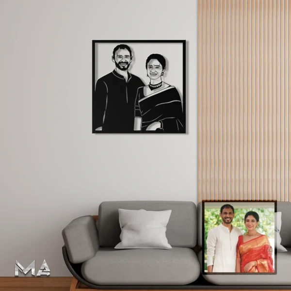 Custom Photo Portrait Metal Art