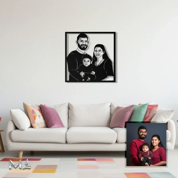 Custom Photo Portrait Metal Art