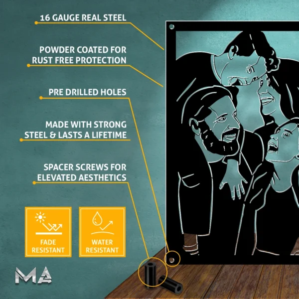 Custom Photo Portrait Metal Art