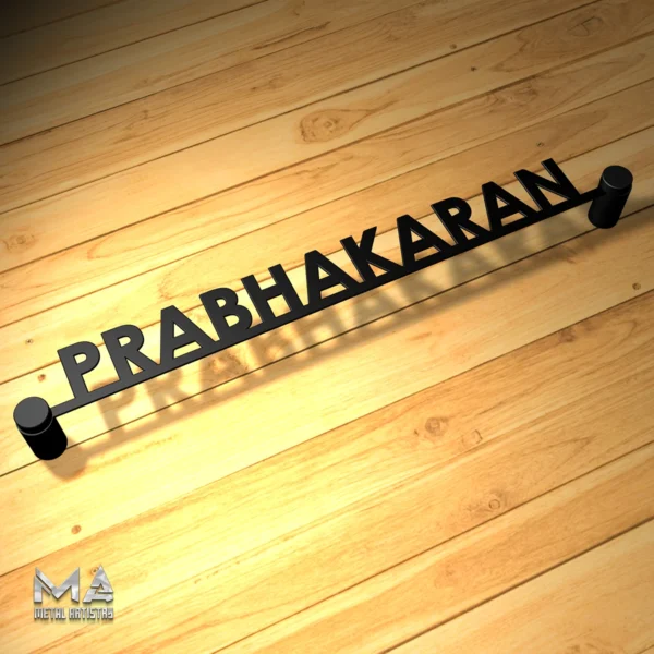 Elegant Minimalist Personalized Metal Sign