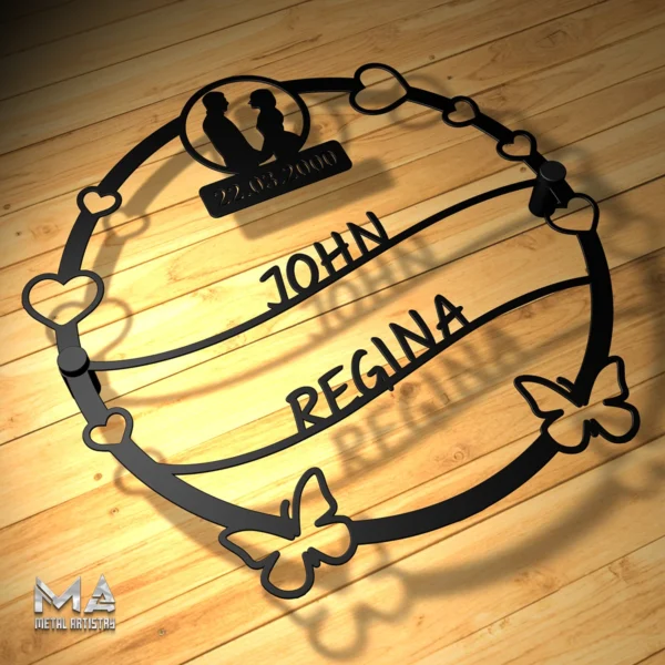 Timeless Love Story Personalized Metal Sign