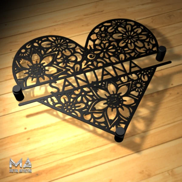 Floral Heartfelt Personalized Metal Sign