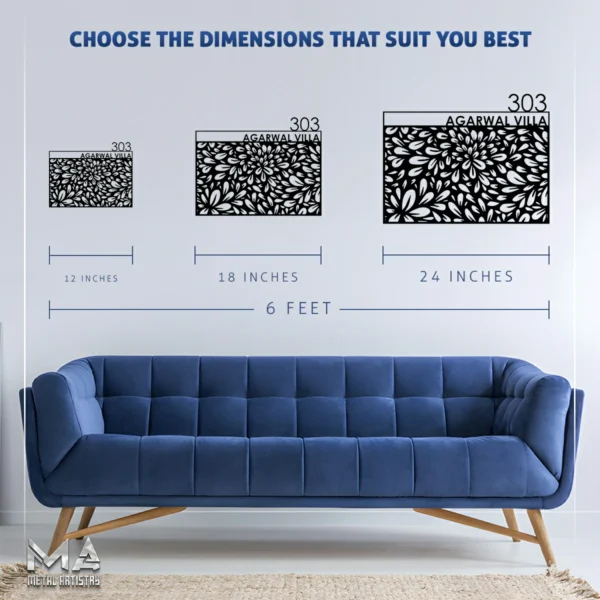 Rustic Home Address Personalized Metal Sign