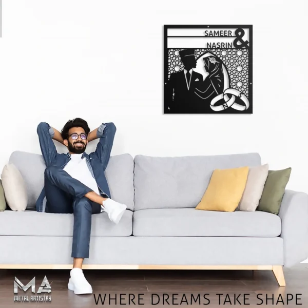 Blessed Bond Muslim Wedding Sign