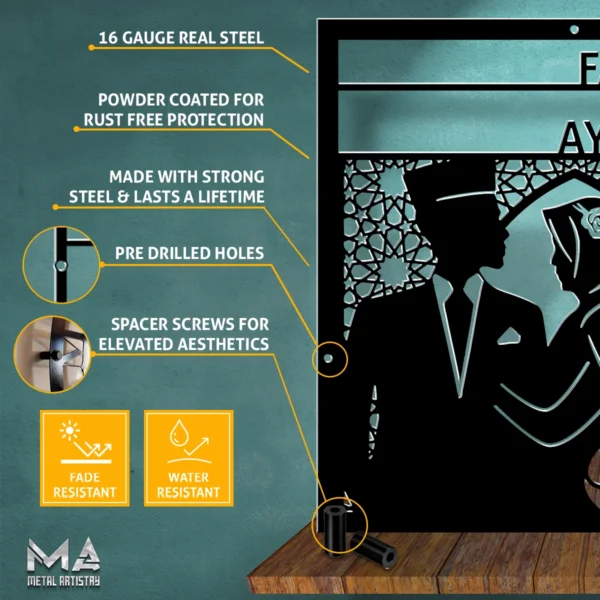 Blessed Bond Muslim Wedding Sign