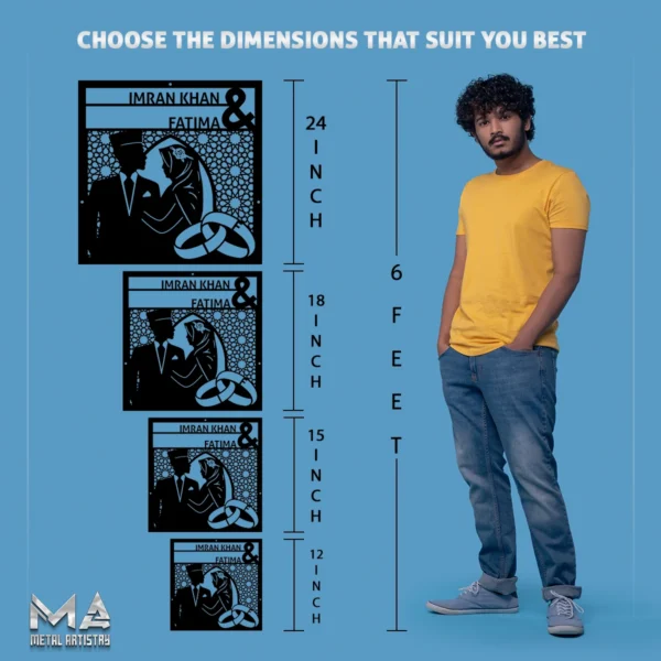 Blessed Bond Muslim Wedding Sign