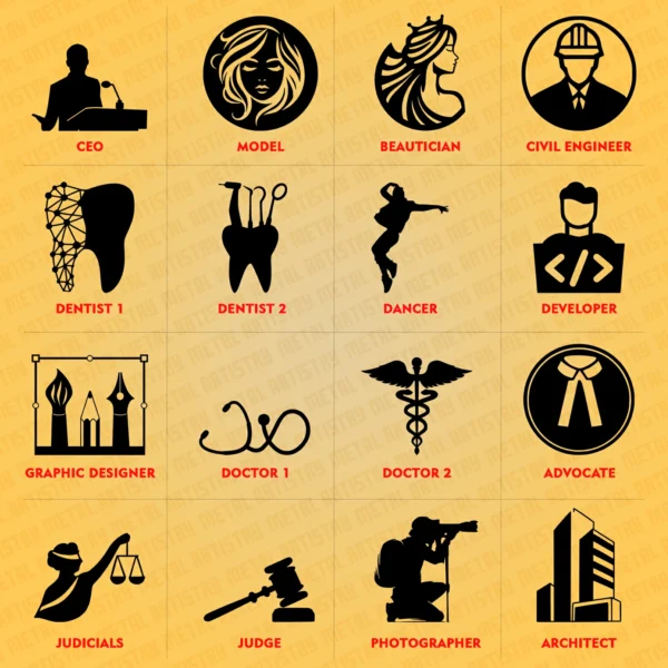 Signature Profession Personalized Metal Sign