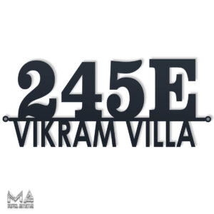 Home Out Door Number and Name  Steel plate