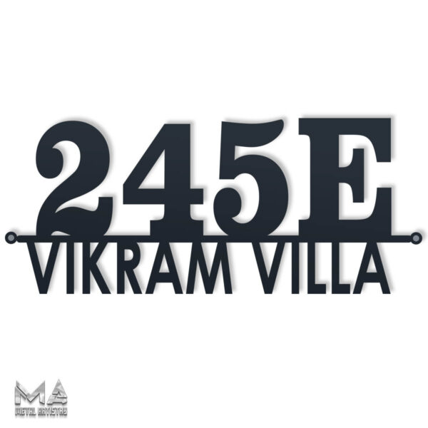 Home Out Door Number and Name  Steel plate