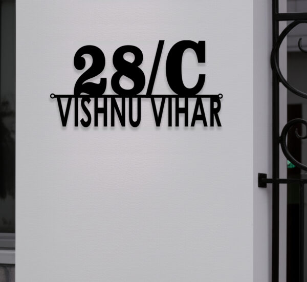 Home Out Door Number and Name  Steel plate